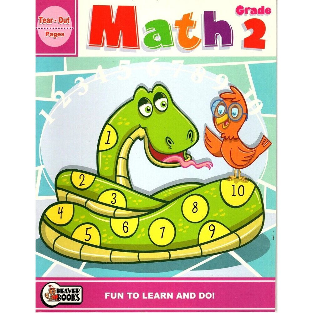 Math Workbook Grade 2 By Beaver Books With Tear-Out Pages
